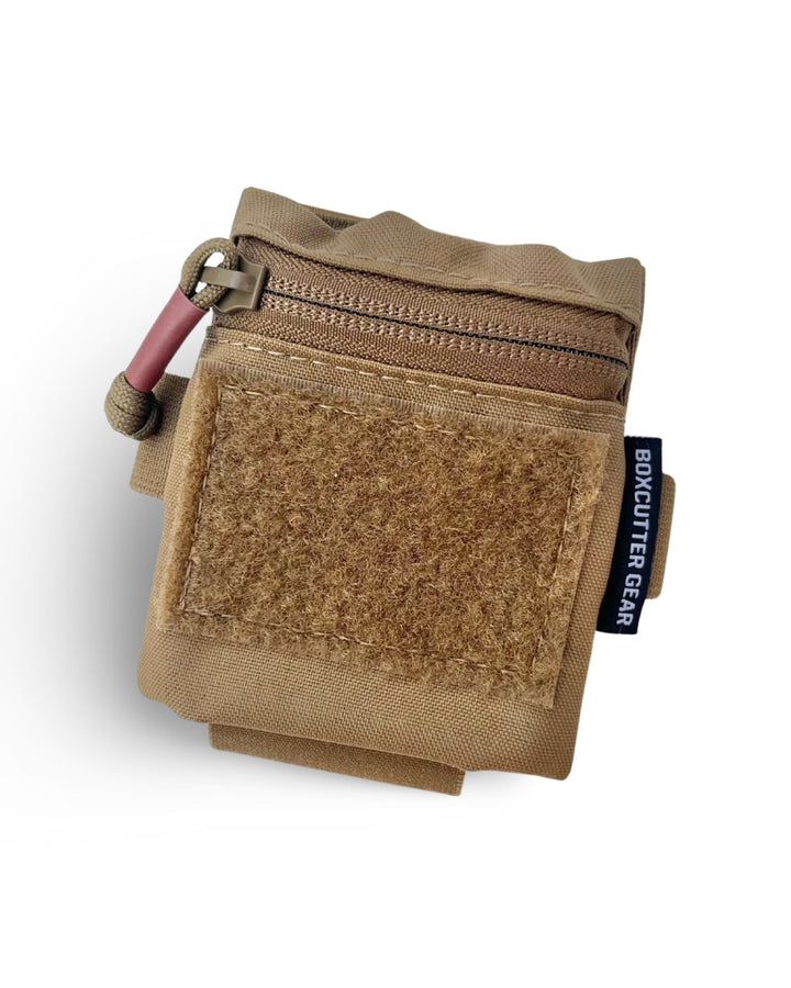 [ZAP]-v Zippered Admin Pocket -(Velcro Backed)