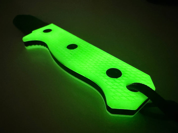 Compact R4A - Ready 4 Action Knife / D2 Fixed Blade ( UGM GLOW Scales ) 🔥 New 🔥