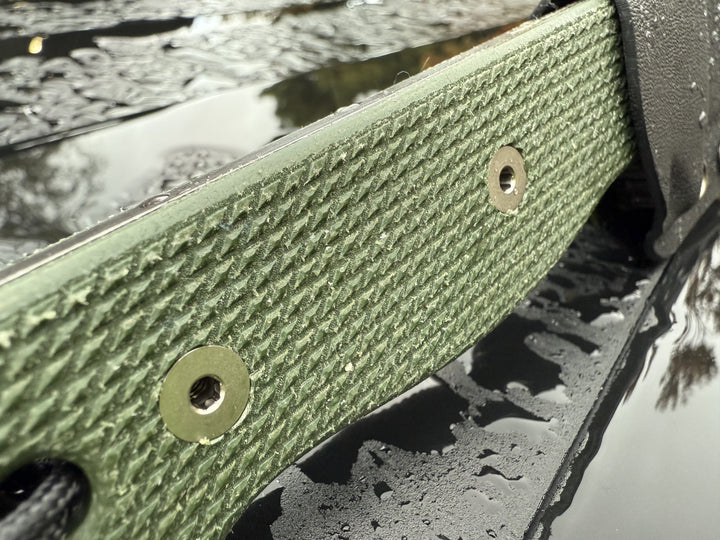 Compact R4A - Ready 4 Action Knife / D2 Fixed Blade ( MICARTA Scales ) 🔥 New 🔥