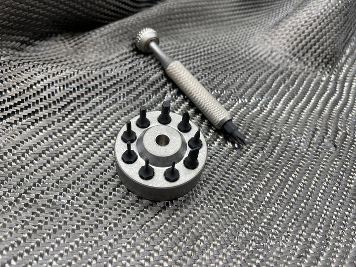 Universal Titanium Desk Stand For 1/4" Screwdriver Sets! - Rev 2