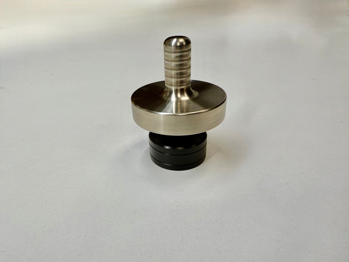 Tip Top Extreme - Tungsten / Titanium / UGM Glow - Spinning Top + Delrin Stand by Maratac®