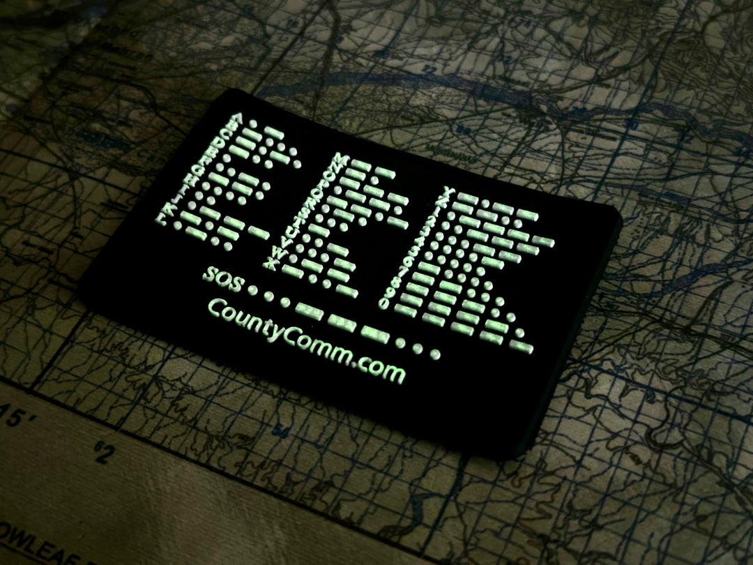 Signal Sentry - Morse Code & SOS Patch ( 2 Variants ) – ONE SHEAR®