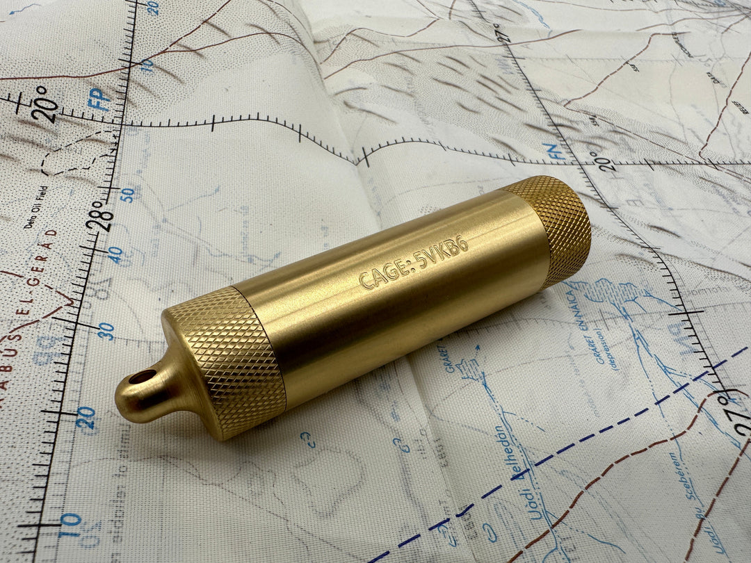 Brass Match &amp; Compass Capsule - Gen 2