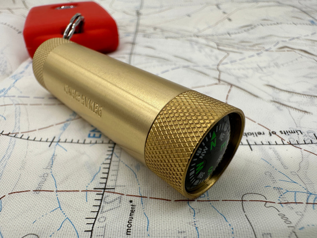 Brass Match &amp; Compass Capsule - Gen 2