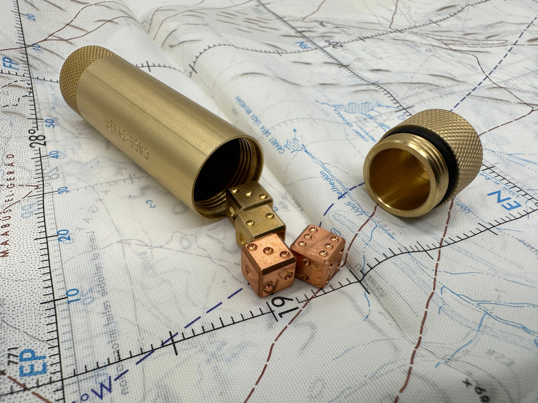 Brass Match &amp; Compass Capsule - Gen 2