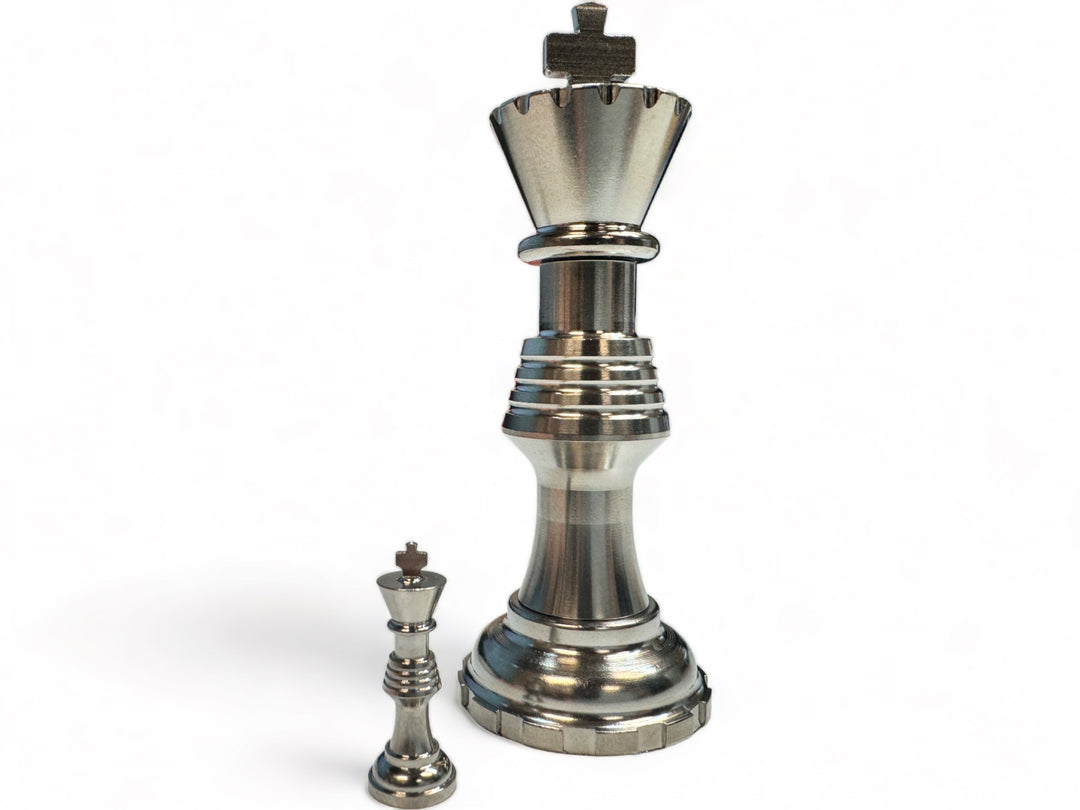 Titanium Chess Pieces ( Worlds Smallest ) by Maratac® - Build-A-Set