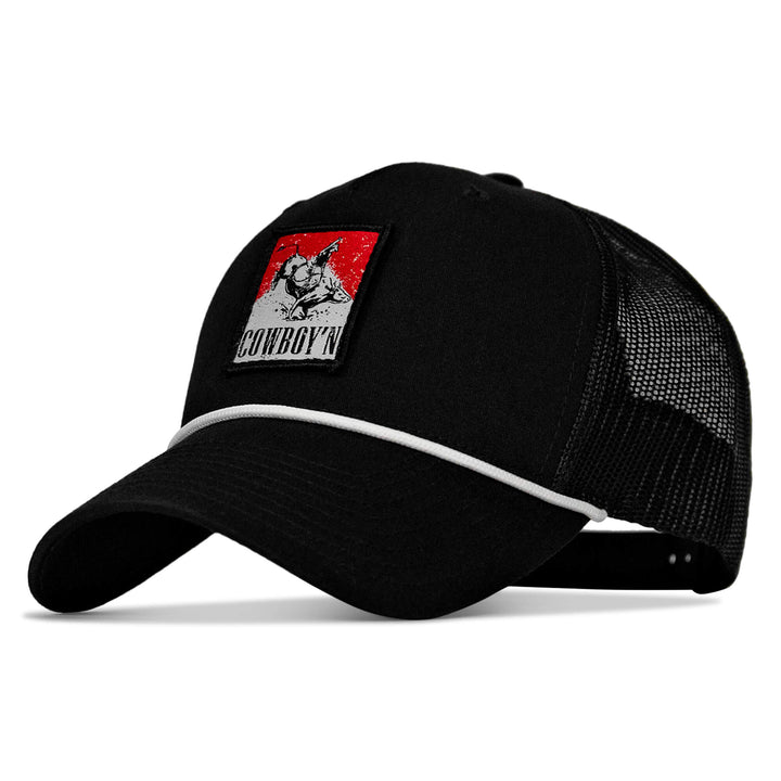 Cowboy'n Knuck If You Buck Patch Rope Snapback Hat
