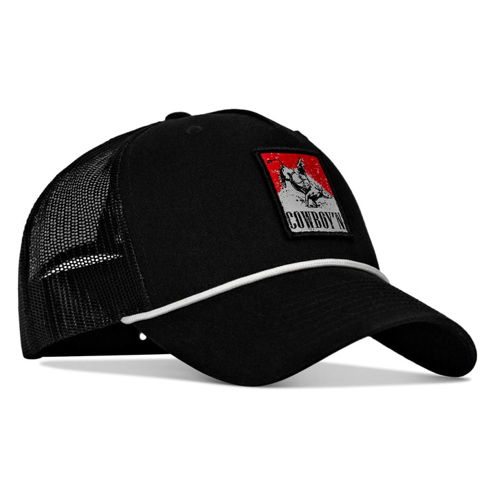 Cowboy'n Knuck If You Buck Patch Rope Snapback Hat