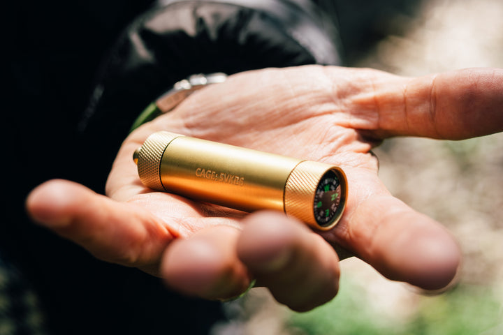 Brass Match &amp; Compass Capsule - Gen 2