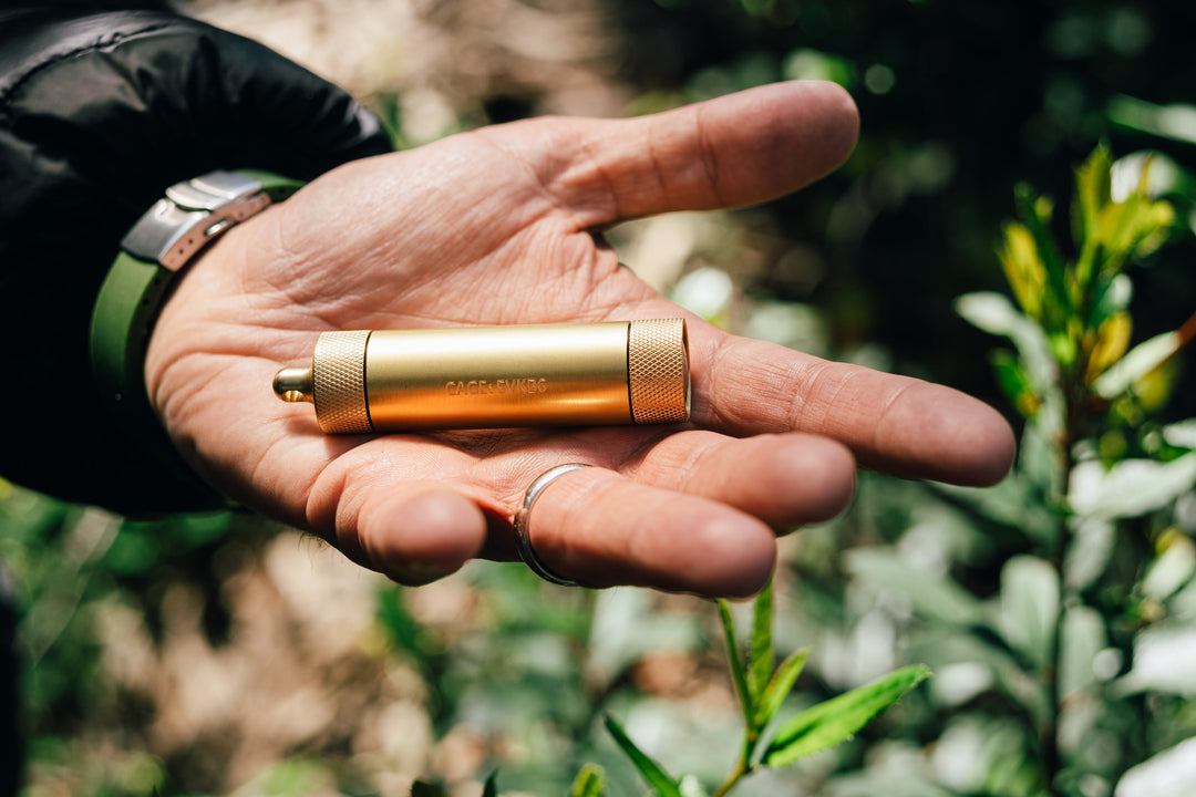 Brass Match &amp; Compass Capsule - Gen 2