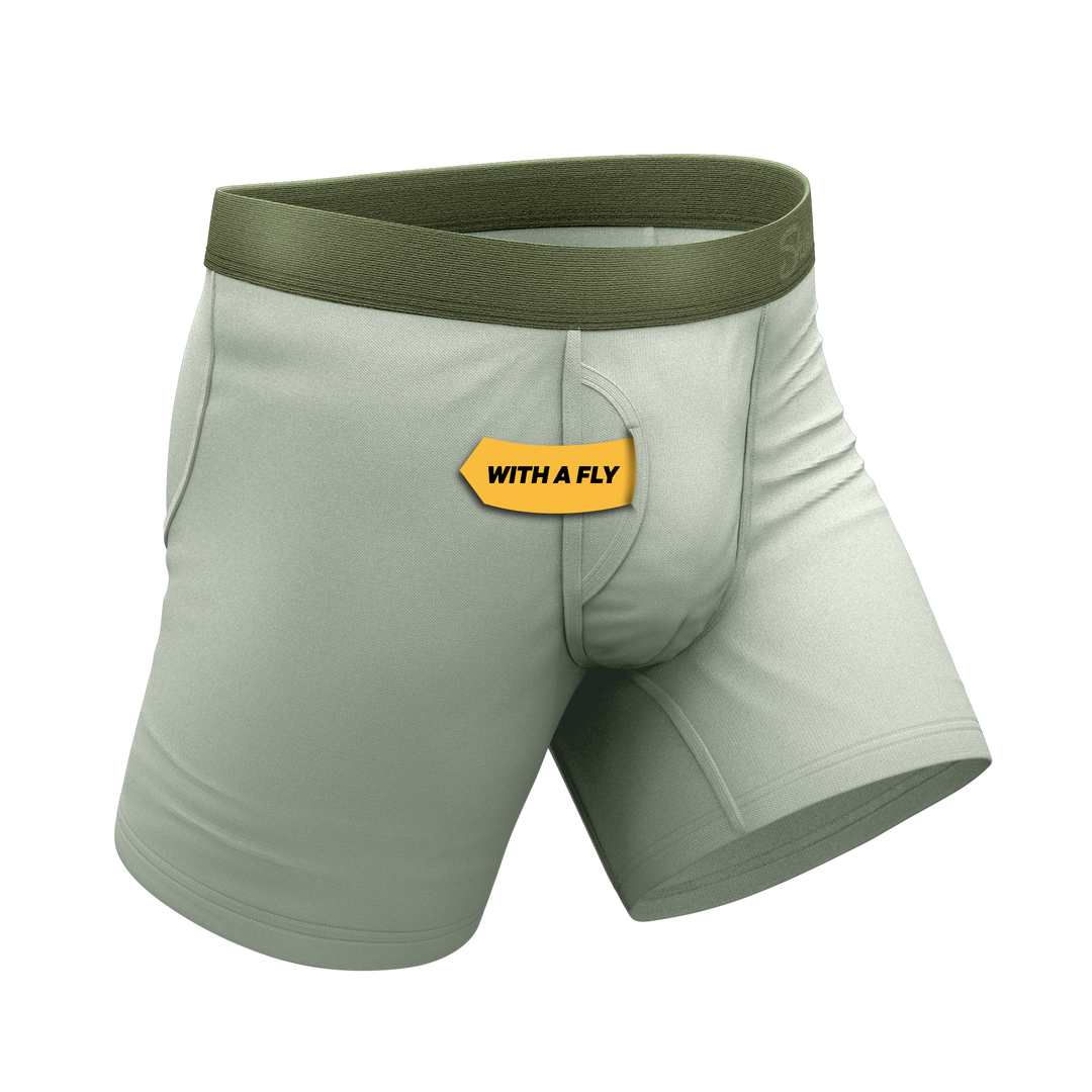 The Manzanilla | Olive Green Ball Hammock® Pouch Underwear With Fly