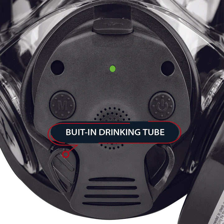 Parcil Safety NB-100E Tactical Gas Mask with Electronic Voice Amplifier and Radio Transmitter/Receiver