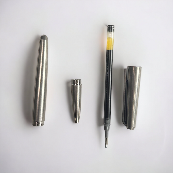 Titanium ShieldPen: Tactical Signature Pen with Hidden Window Breaker - Premium Quality Titanium Alloy EDC Tool