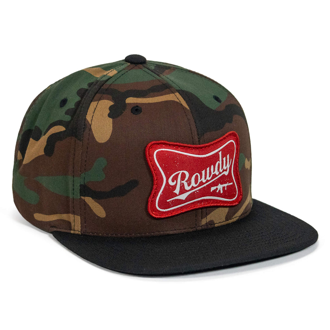 Rowdy Patch Flat Bill SnapBack Hat