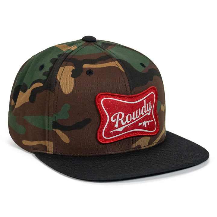 Rowdy Patch Flat Bill SnapBack Hat