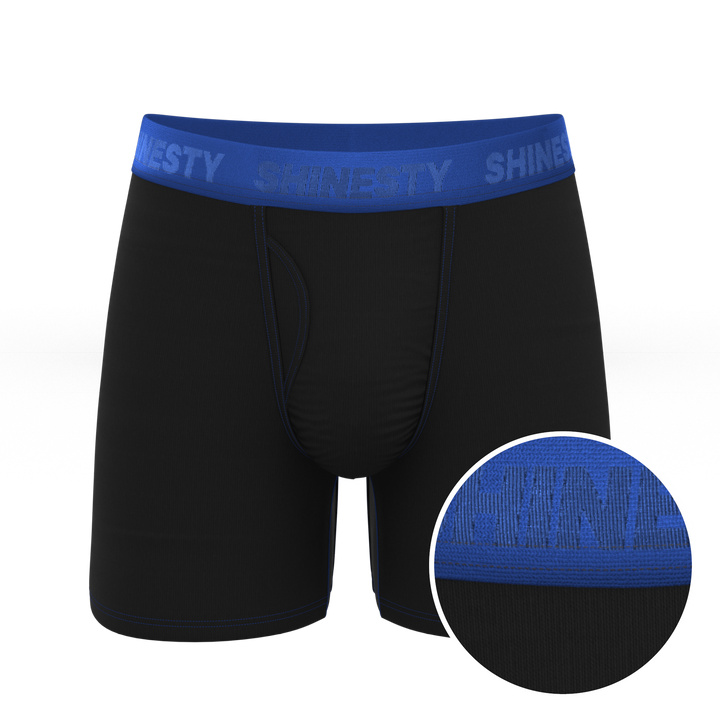 The Rhythm &amp; Blues | Black and Blue Ball Hammock® Pouch Underwear With Fly