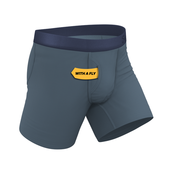 The Wake In The Lake | Tonal Teal Ball Hammock® Pouch Underwear With Fly