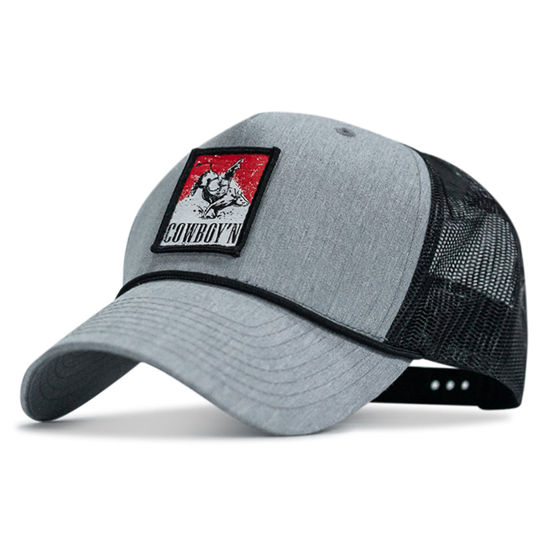 Cowboy'n Knuck If You Buck Patch Rope Snapback Hat