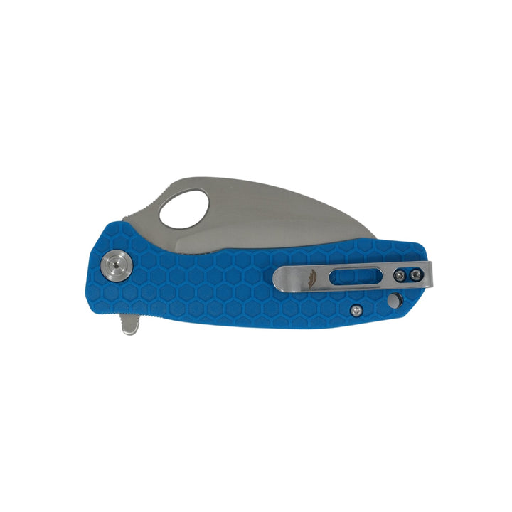 HB1128 Medium Claw Serrated D2 Blue - Closed