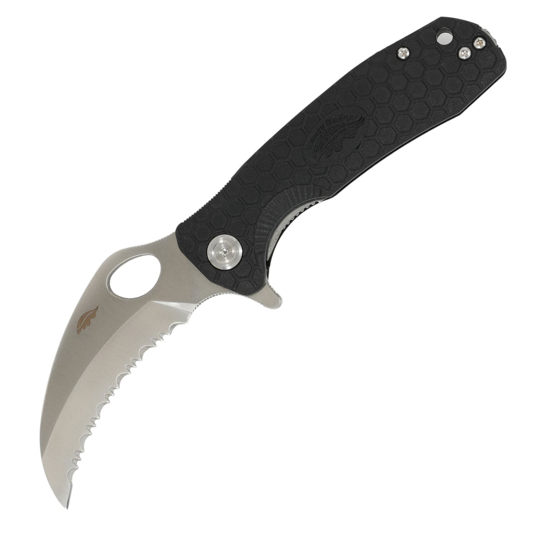 HB1131 Medium Claw Serrated Black - Side Profile