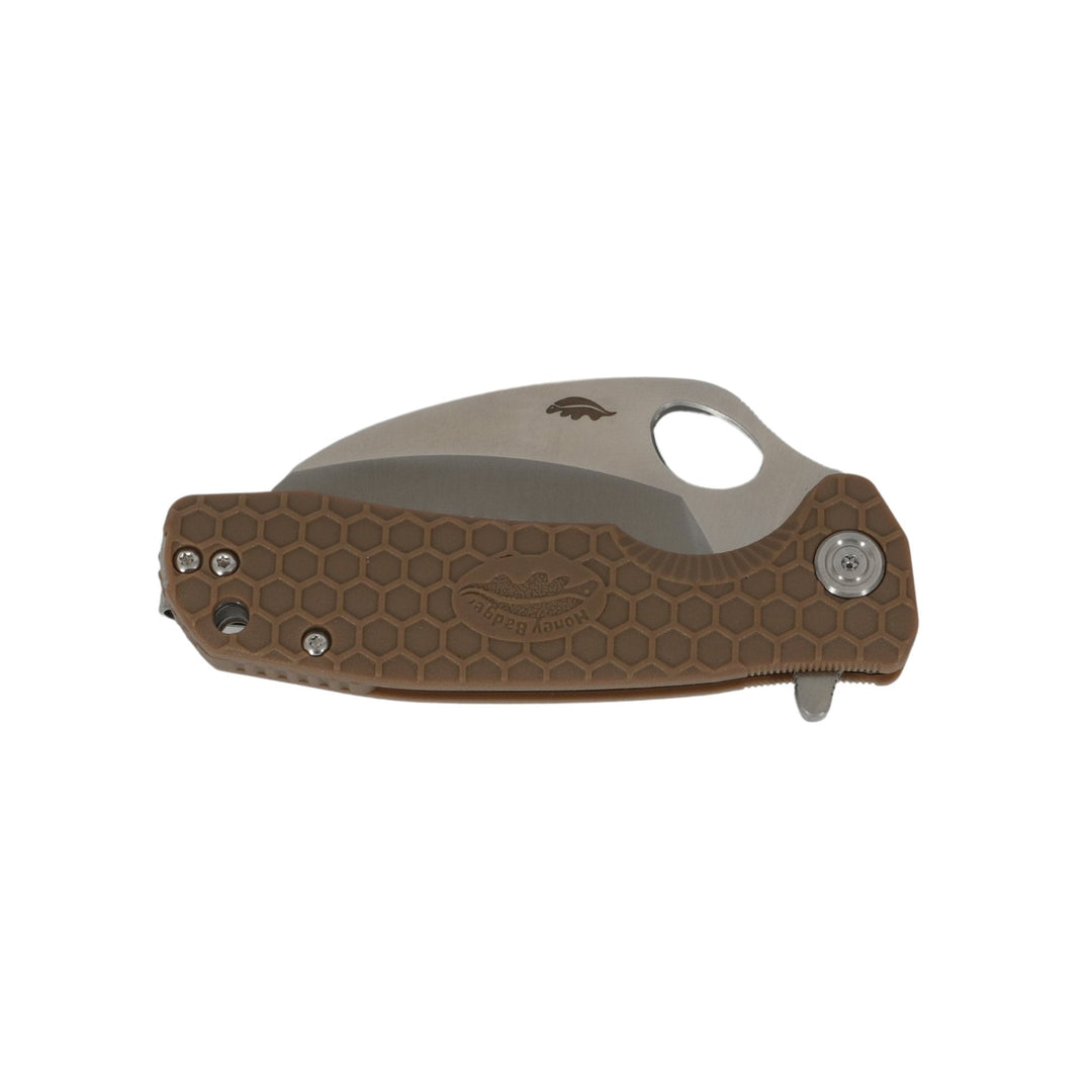 HB1132 Medium Claw Serrated Tan - Open