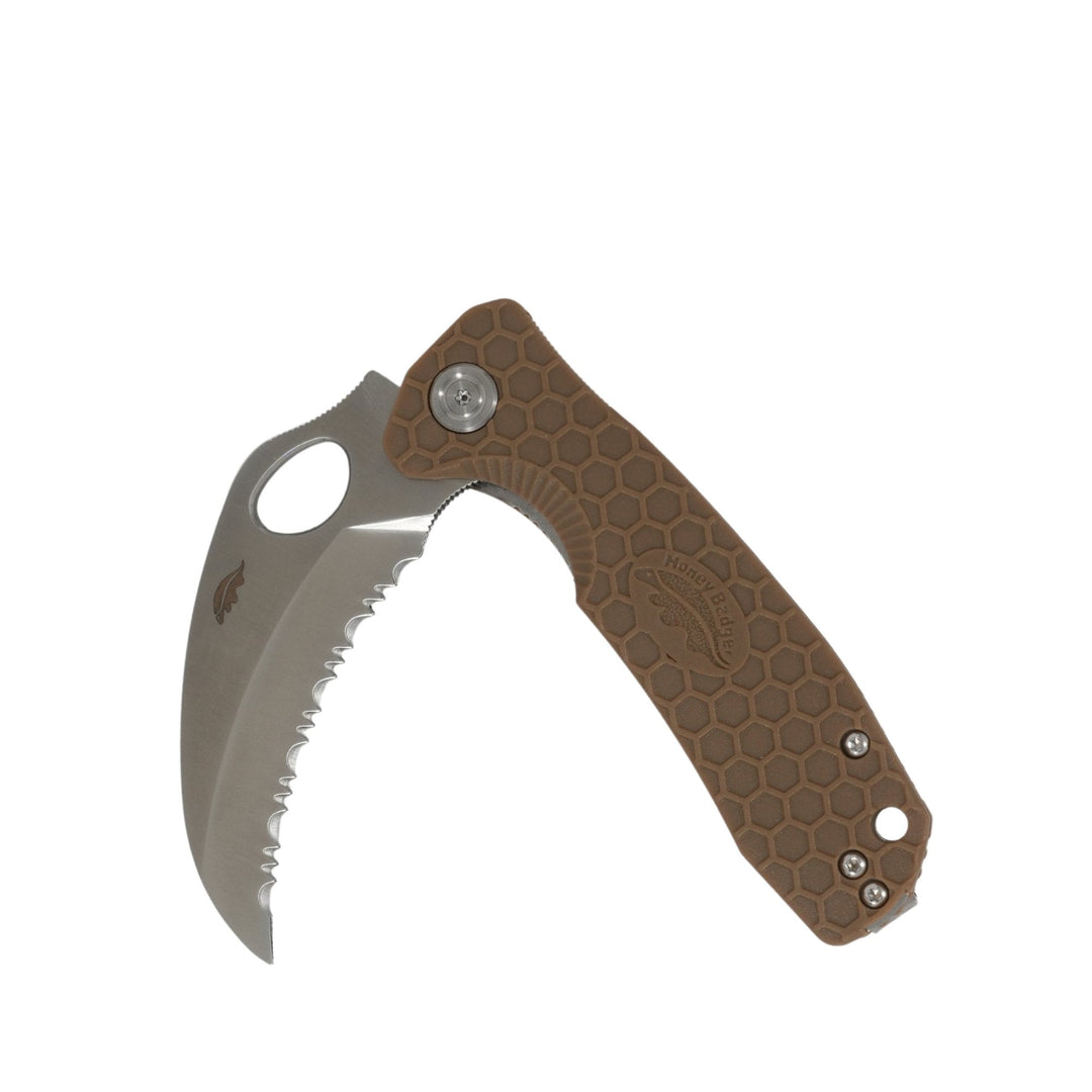 HB1132 Medium Claw Serrated Tan - Front