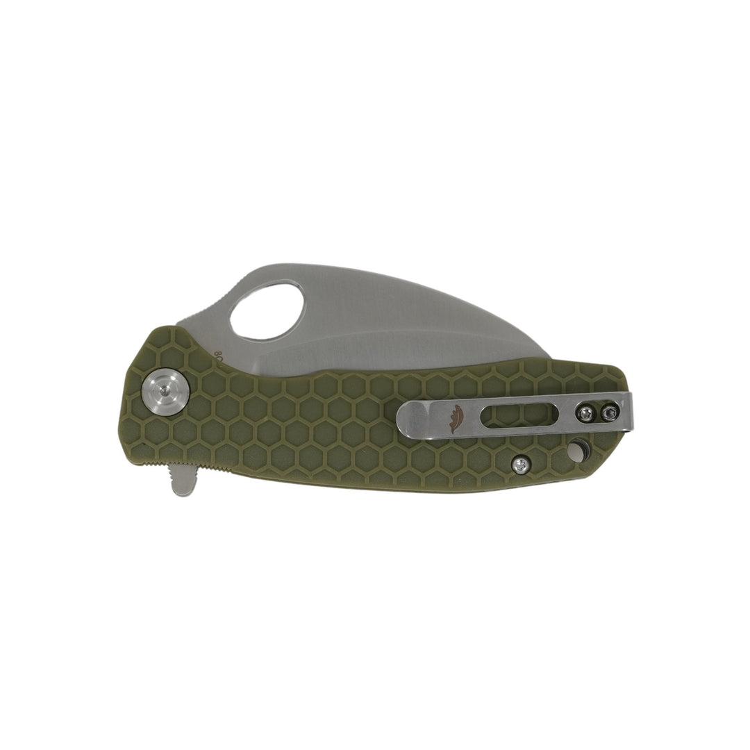 HB1133 Medium Claw Serrated Green - Closed
