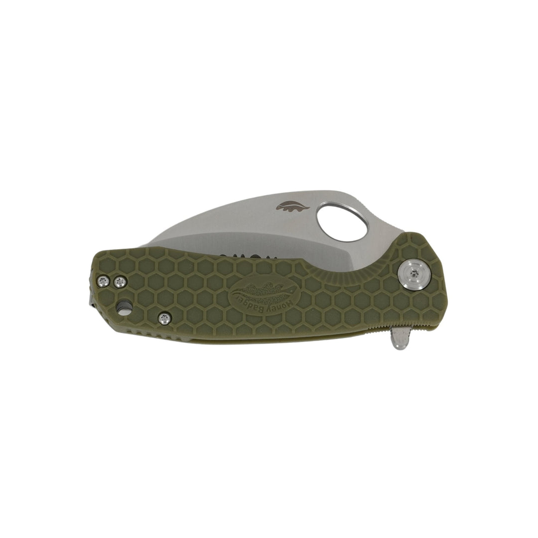HB1133 Medium Claw Serrated Green - Open