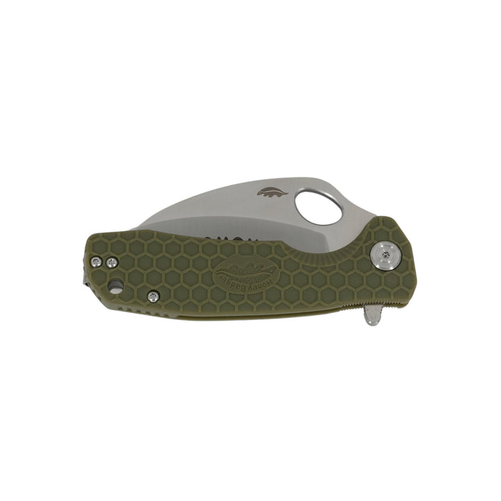 HB1133 Medium Claw Serrated Green - Open