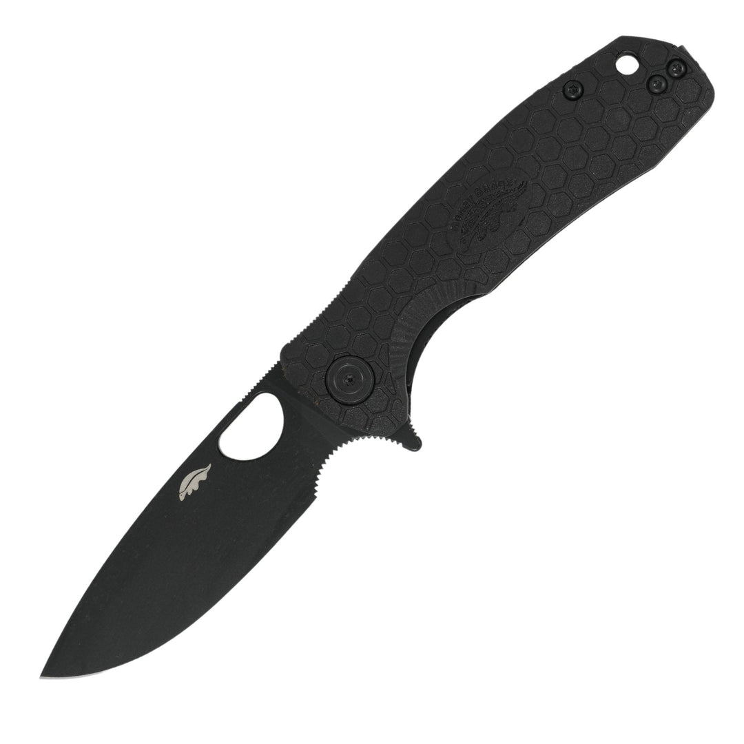 HB1348 Medium Drop Point Black DLC - Side Profile