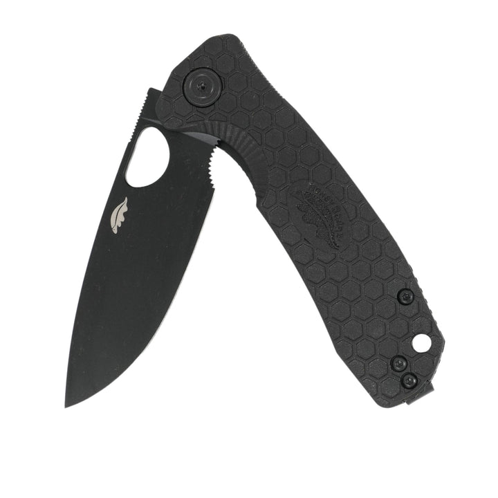 HB1348 Medium Drop Point Black DLC - Front