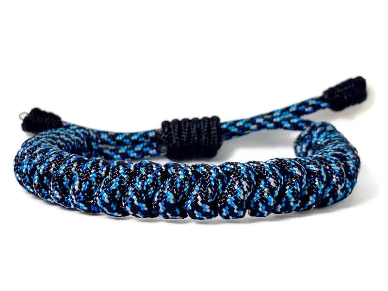 Engineered Blue Galaxy Rope Bracelet