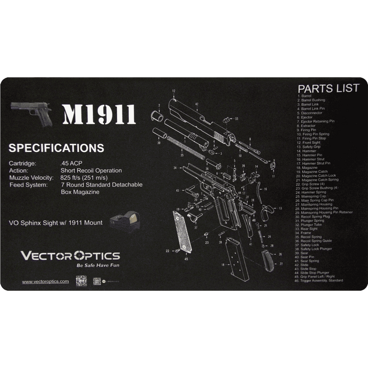 Gun Cleaning Bench Mat (Multiple Options)