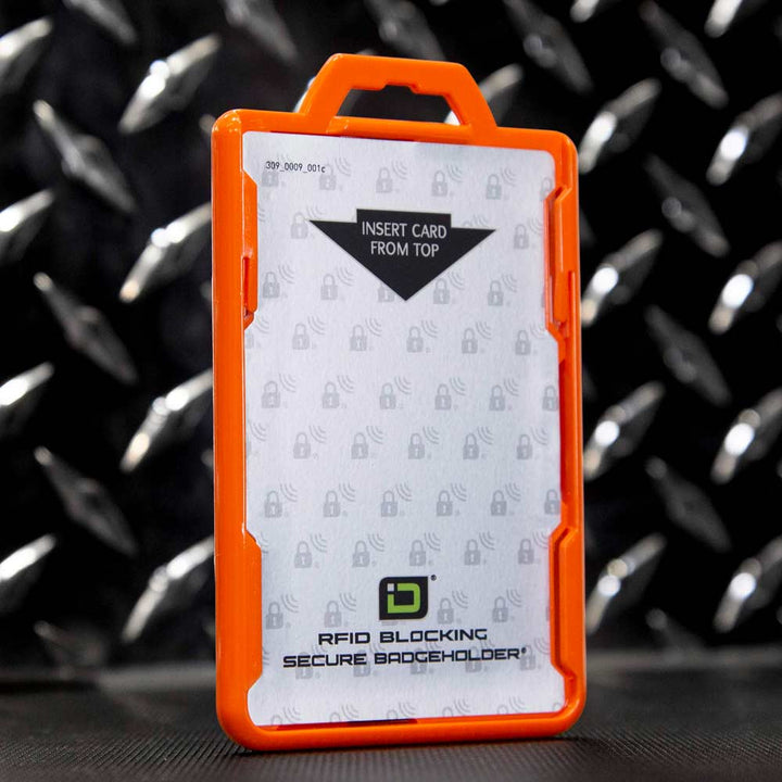 Secure Badge Holder Lite ™ Vertical 1 ID Card Holder