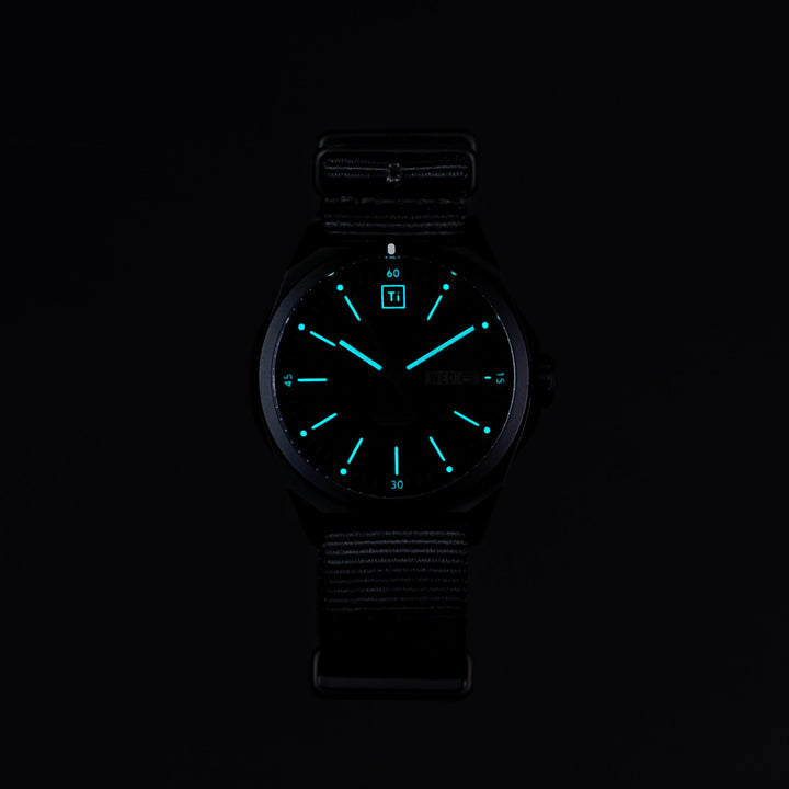 Ti Field Watch / Solar Driven / Black