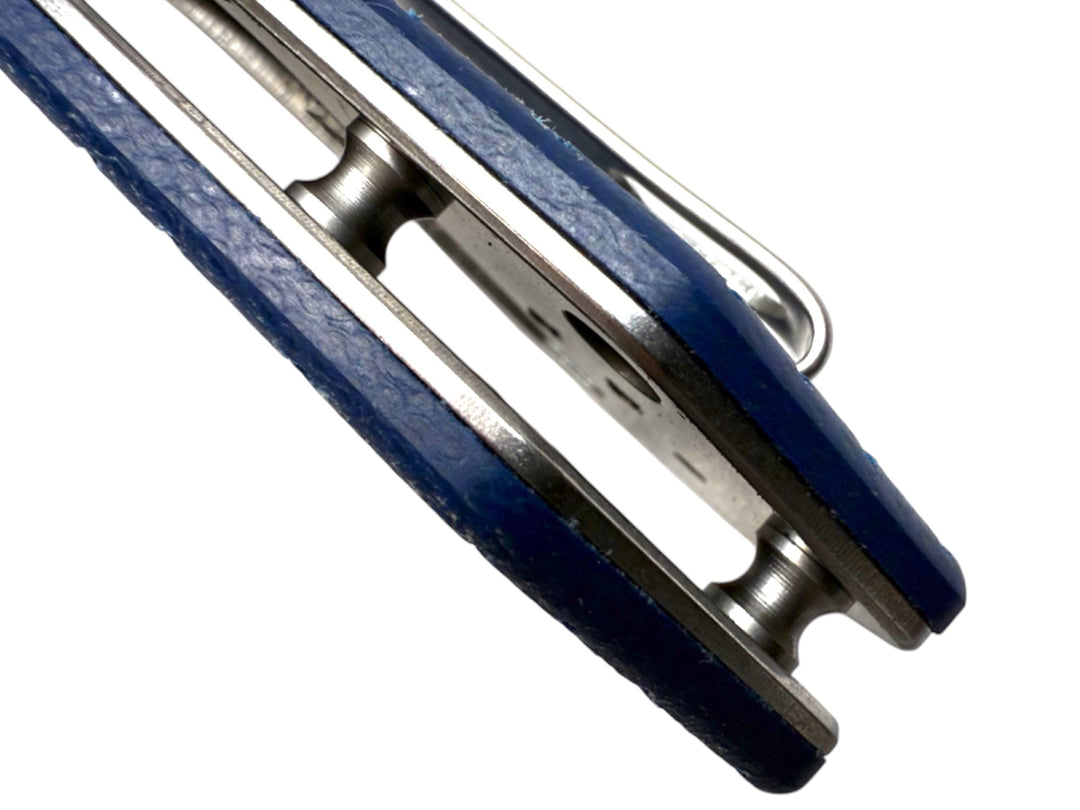 Mighty Blue G10 - Topo-Trekker D2 Pocket Knife