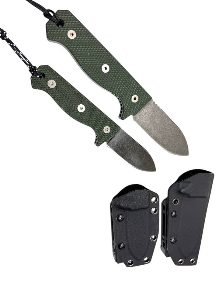 Compact R4A - Ready 4 Action Knife / D2 Fixed Blade ( MICARTA Scales ) 🔥 New 🔥
