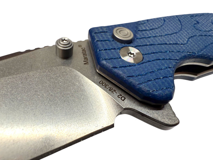 Mighty Blue G10 - Topo-Trekker D2 Pocket Knife