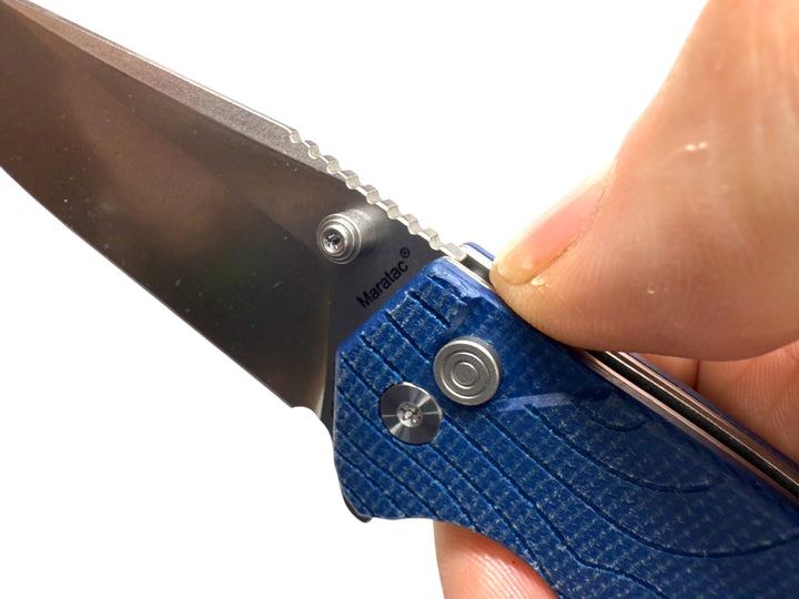 Mighty Blue G10 - Topo-Trekker D2 Pocket Knife