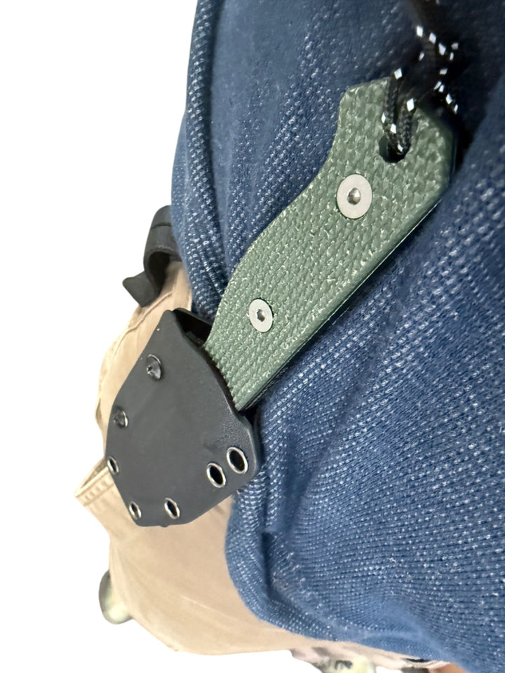 Compact R4A - Ready 4 Action Knife / D2 Fixed Blade ( MICARTA Scales ) 🔥 New 🔥