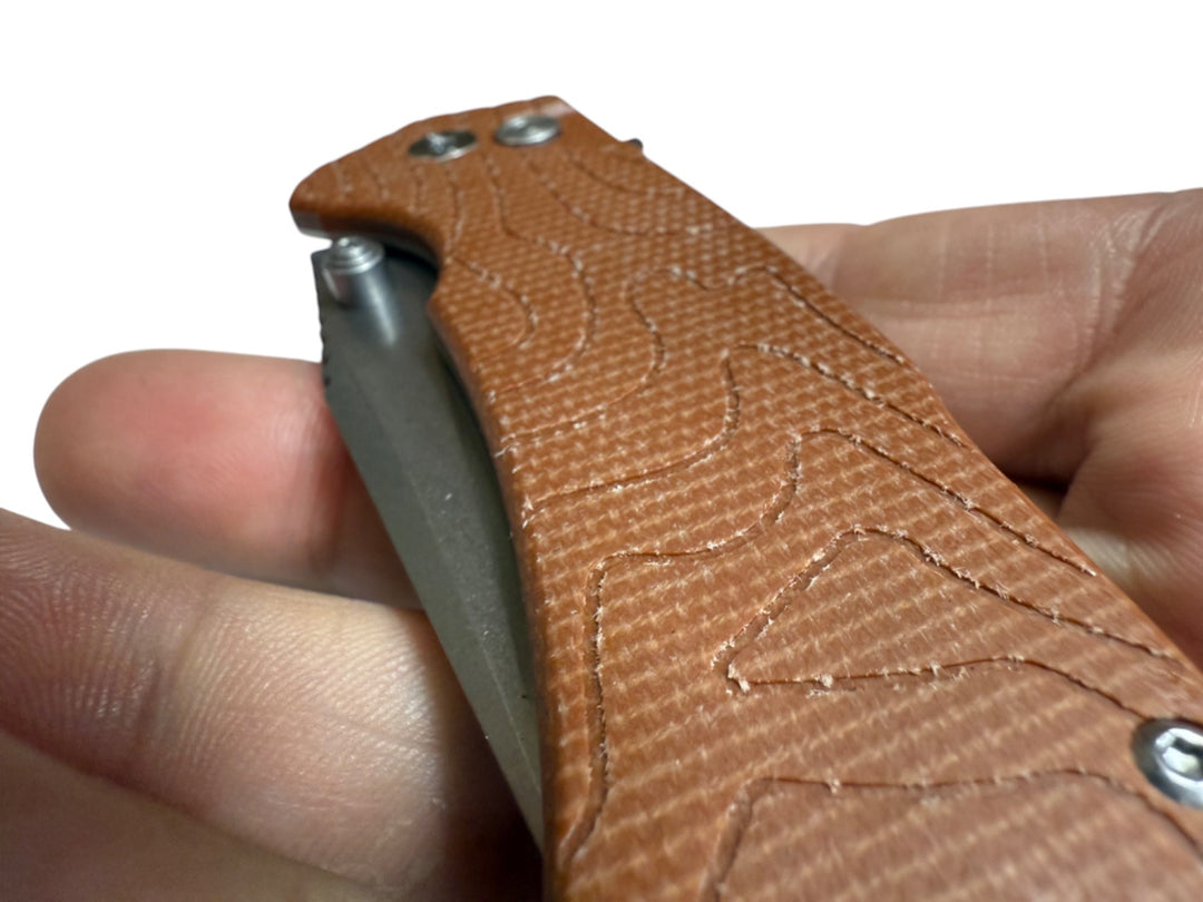 Coyote Terra G10 - Topo-Trekker D2 Pocket Knife By Maratac® ( NEW )
