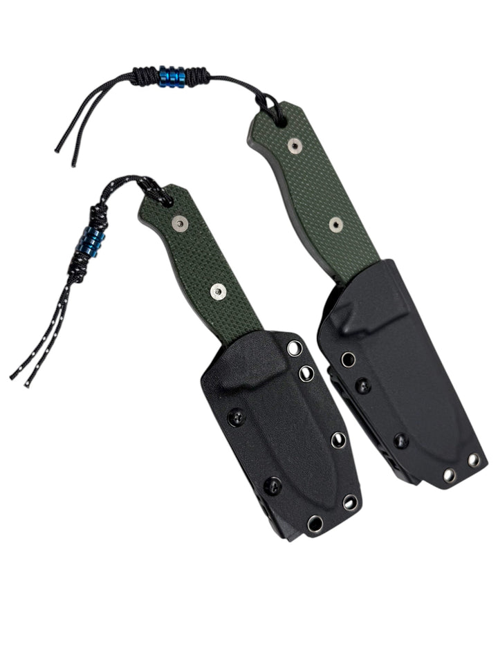 Compact R4A - Ready 4 Action Knife / D2 Fixed Blade ( MICARTA Scales ) 🔥 New 🔥