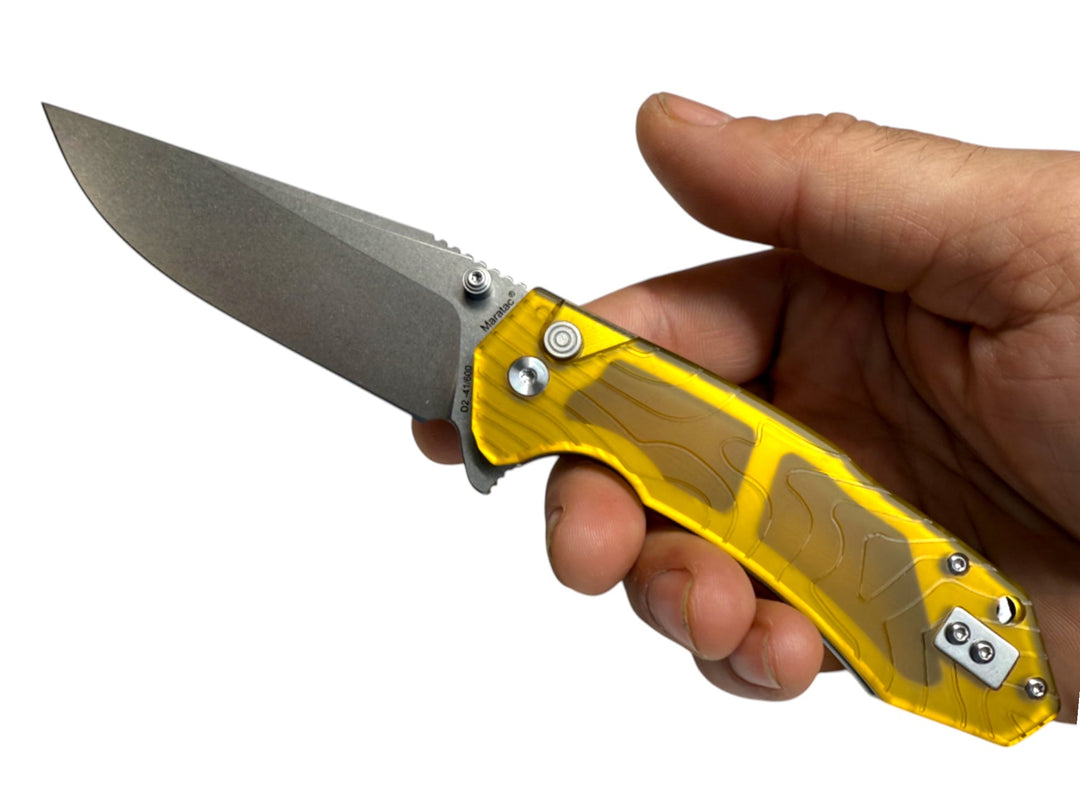 Ultem® - Topo-Trekker D2 Pocket Knife By Maratac®🚨 New Intro Special!🚨