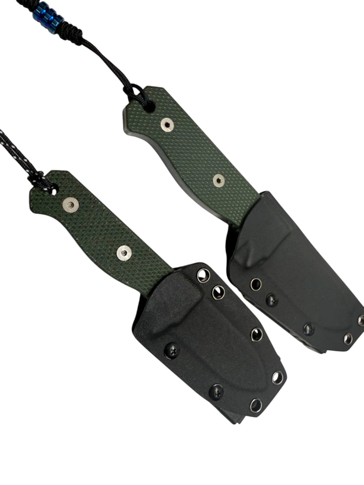 Compact R4A - Ready 4 Action Knife / D2 Fixed Blade ( MICARTA Scales ) 🔥 New 🔥