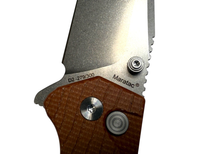 Coyote Terra G10 - Topo-Trekker D2 Pocket Knife By Maratac® ( NEW )