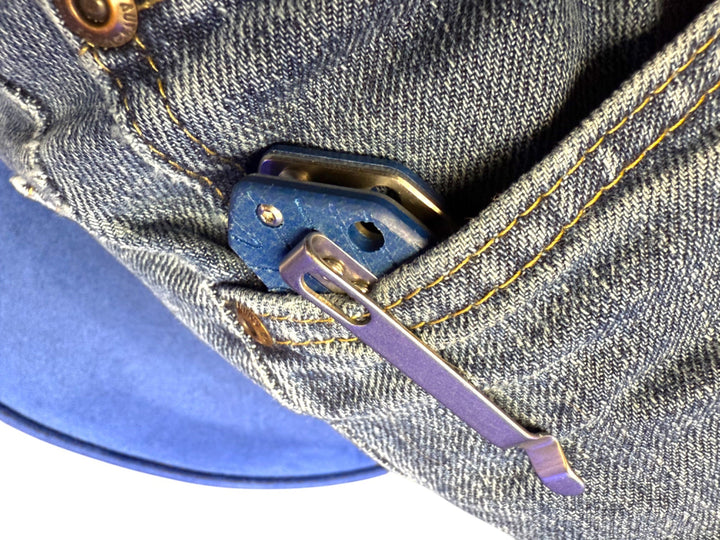 Mighty Blue G10 - Topo-Trekker D2 Pocket Knife