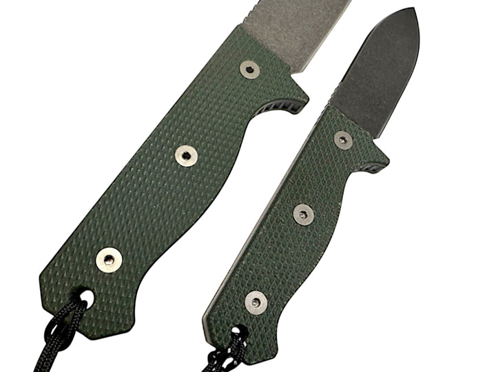 Compact R4A - Ready 4 Action Knife / D2 Fixed Blade ( MICARTA Scales ) 🔥 New 🔥