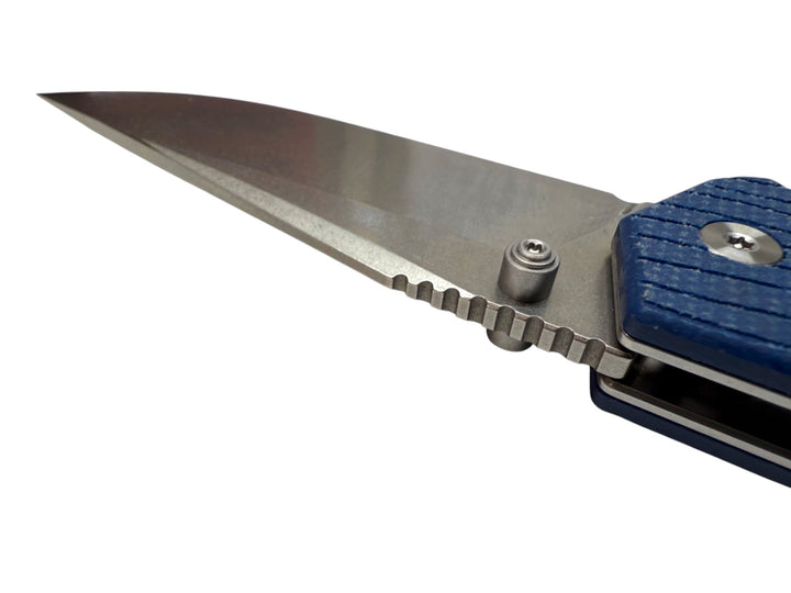Mighty Blue G10 - Topo-Trekker D2 Pocket Knife