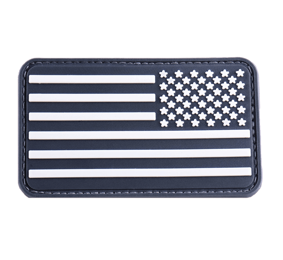 3" Gray Right Stars Flag - ONE SHEAR