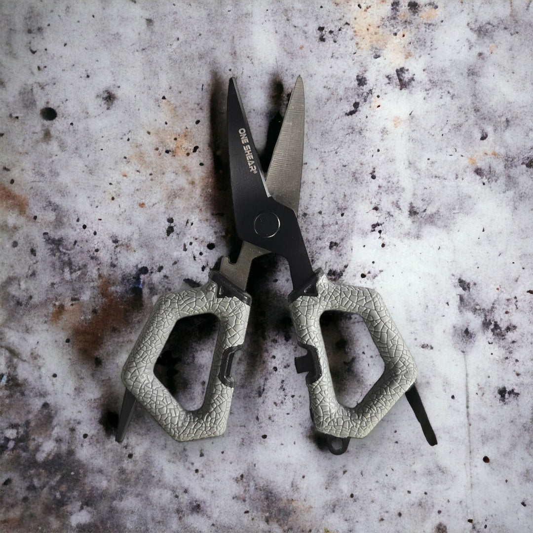 Cool Gray Braided Line Cutter Fishing Utility Shear | ONE SHEAR®